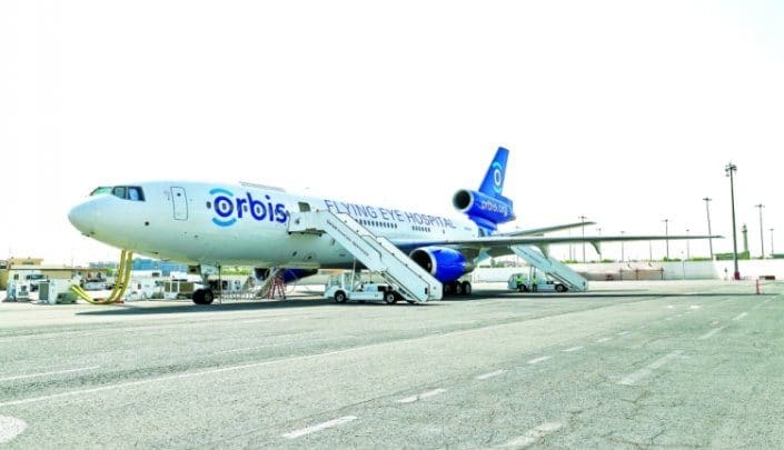 Qatar Airways hosts tours on board Orbis Flying Eye Hospital