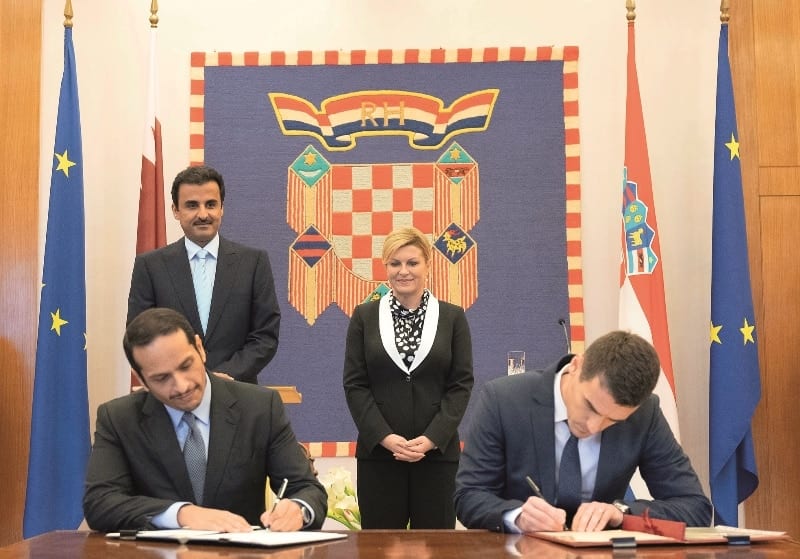 Qatar, Croatia sign several pacts