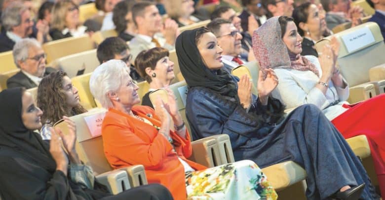 Sheikha Mozah is witnessed the conclusion of WISH conference