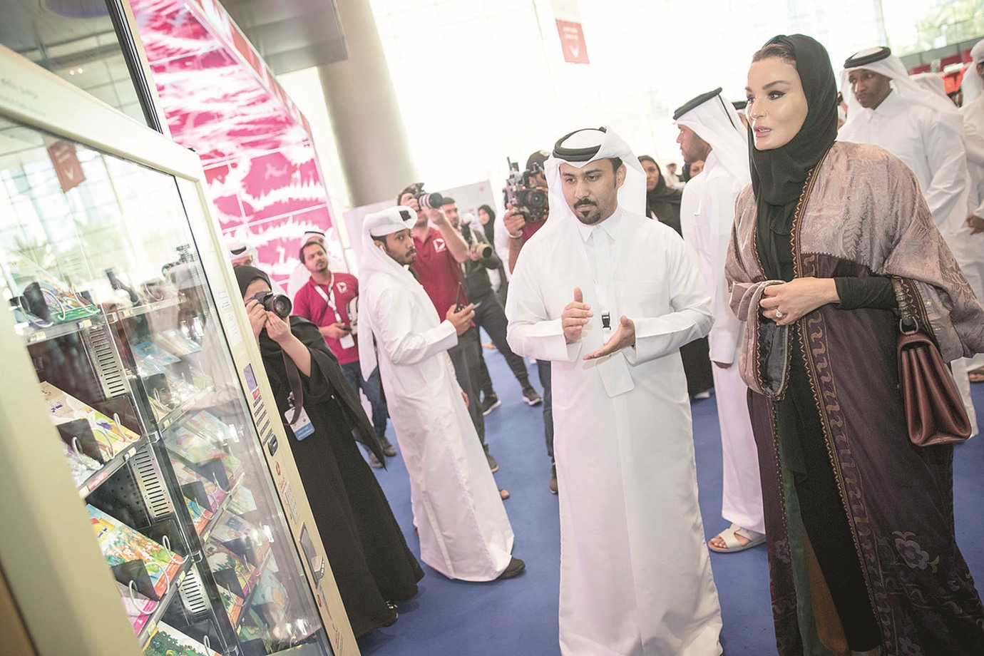 Sheikha Moza visits Doha International Book Fair