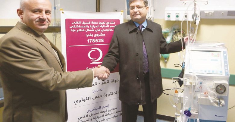 QC gives dialysis machine to Indonesian hospital In Gaza