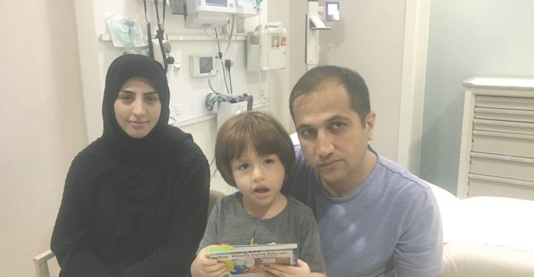Boy with facial palsy smiles anew at Sidra Medicine