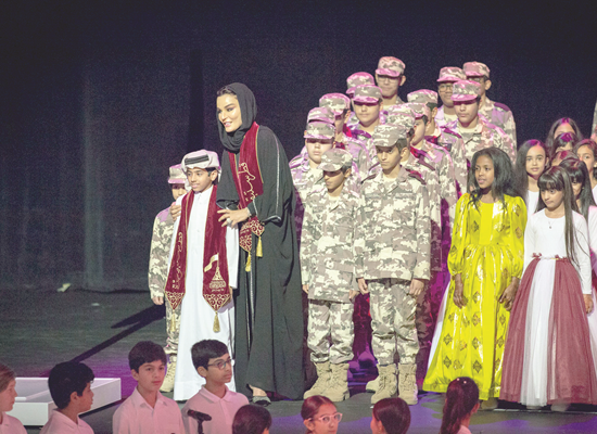 Sheikha Moza attends QF schools’ Qatar National Day celebrations