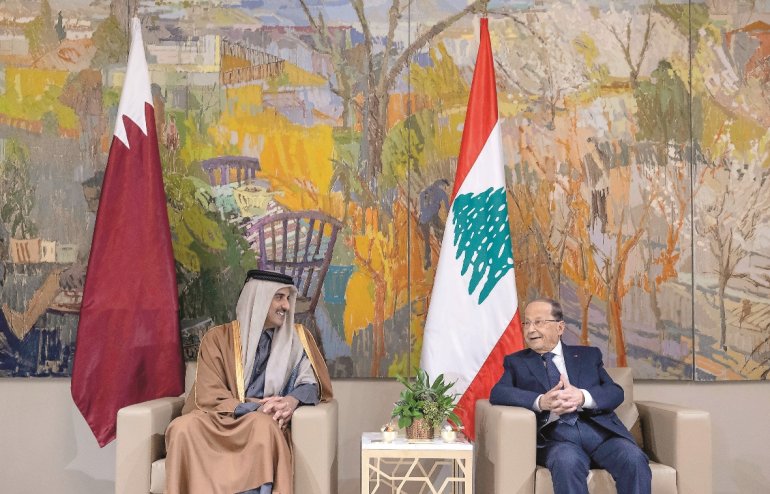 Beirut declaration hails Qatar's $50m contribution