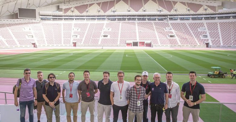 Media delegations tour Khalifa International Stadium