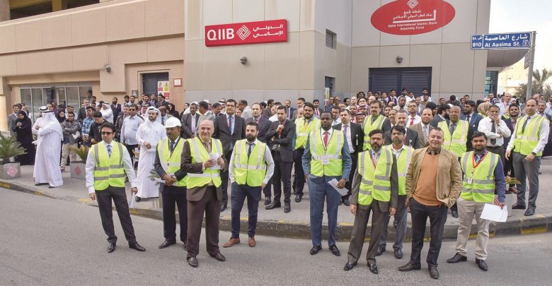 QIIB holds evacuation drill at Grand Hamad Street main branch