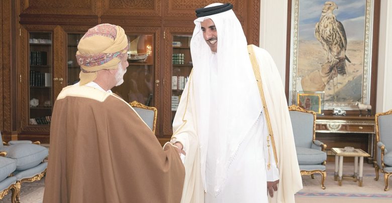 Amir meets Omani Minister Responsible for Foreign Affairs