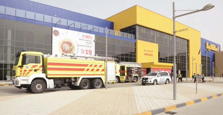 Civil Defence conducts mock evacuation at IKEA