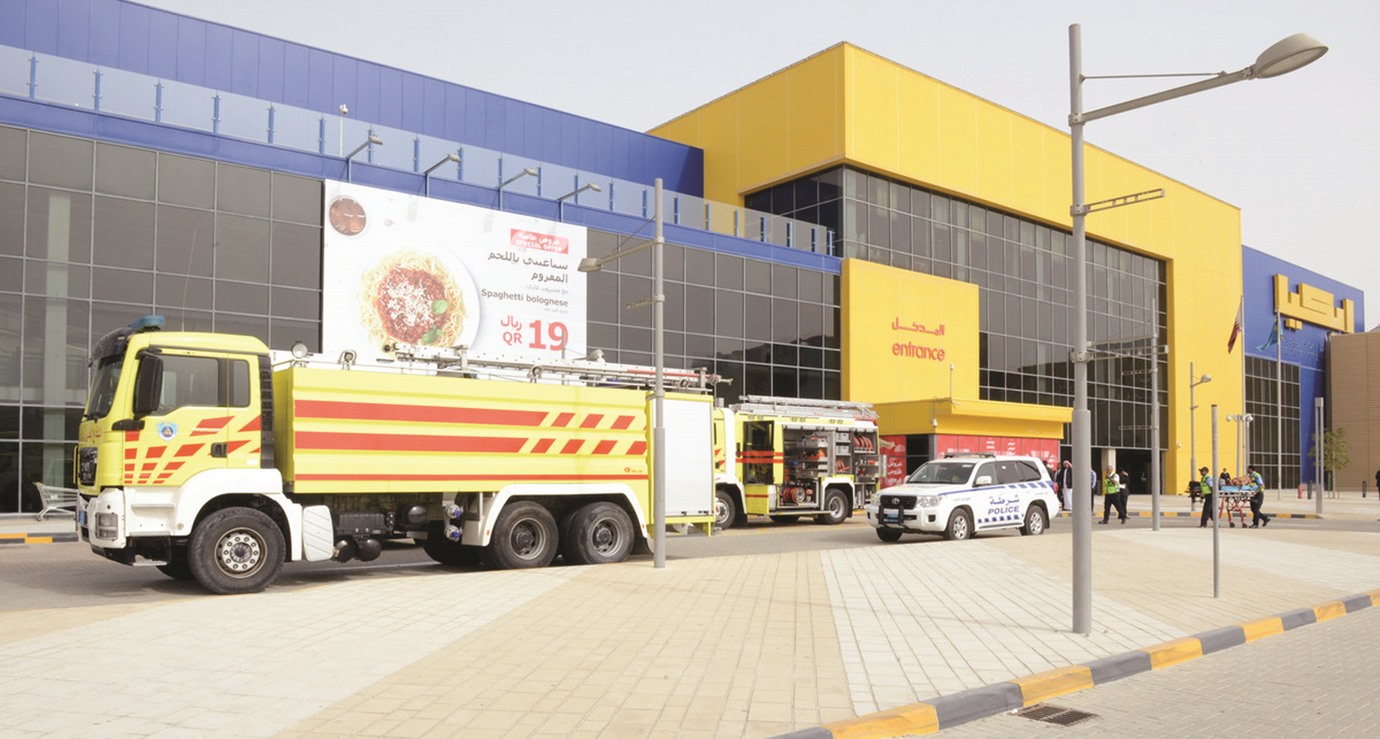 Civil Defence Conducts Mock Evacuation At Ikea What S Goin On Qatar