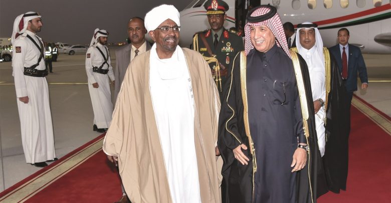 President of Sudan arrives in Doha