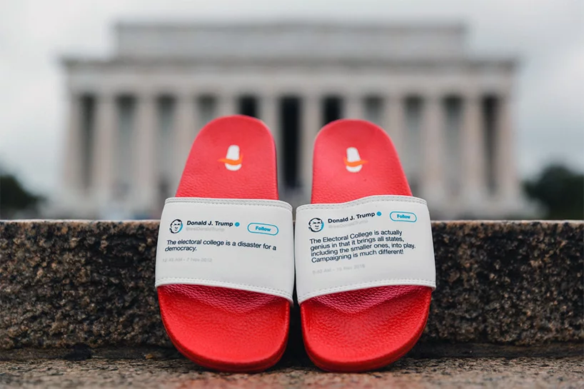 Guy Makes Actual Flip-Flops Out Of Trump's Flip-Flopping Tweets