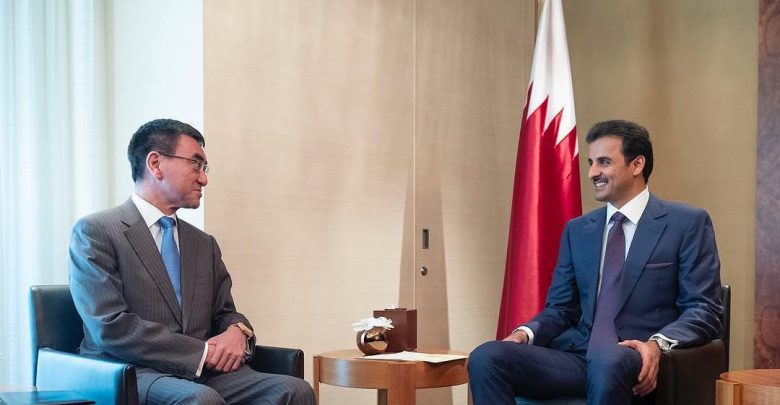 Amir meets Japan's Foreign Minister