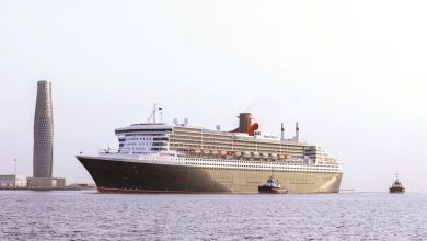 Mega cruise ship carrying 3,700 passengers arrives at Hamad Port