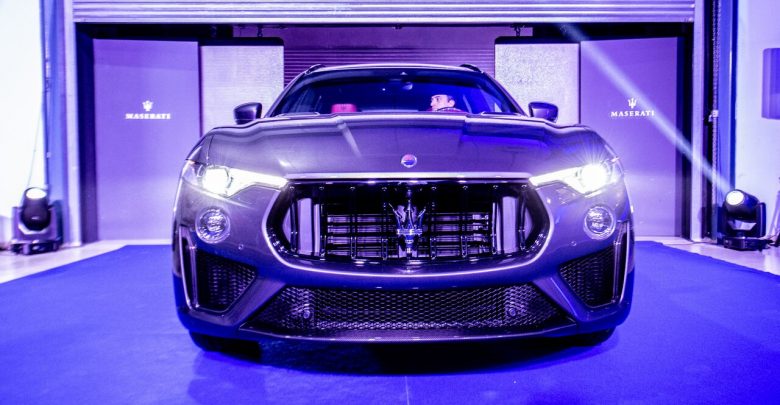 A historic reveal of the Maserati V8 – powered Levante Trofeo at Losail International Circuit