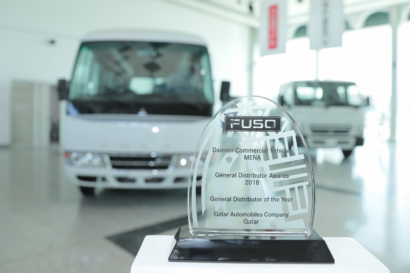 Qatar Automobiles Company awarded “FUSO General Distributor of the Year” among Middle East & Africa