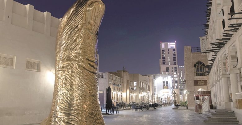 QM marks Asian Cup win with new art installation