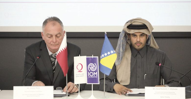Qatar Charity signs QR3m cooperation agreement with IOM