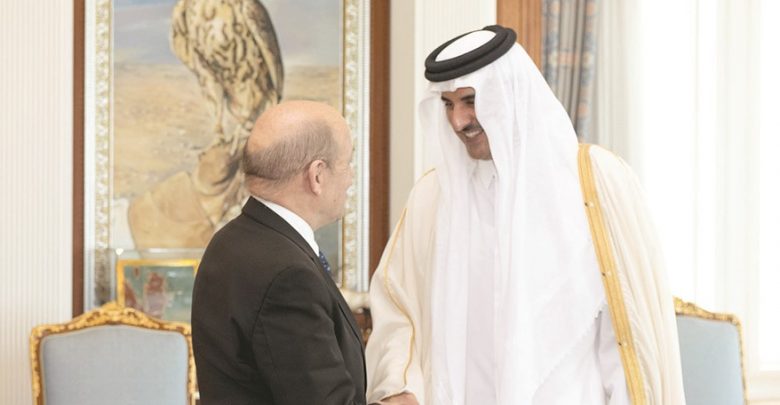 Amir meets French Foreign Minister
