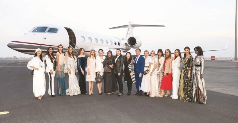 Qatar Airways hosts exclusive fashion show on Qatar Executive G650 private jet