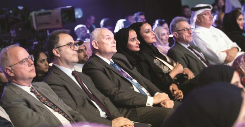 Sheikha Moza attends debut session of Doha Debates new season