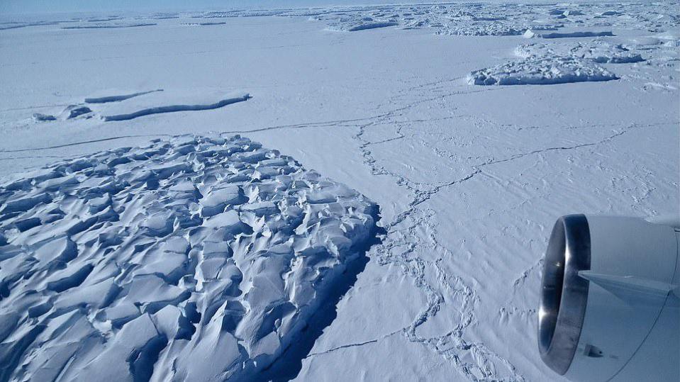 NASA Discovers Massive Cavity Below a Glacier in Antarctica
