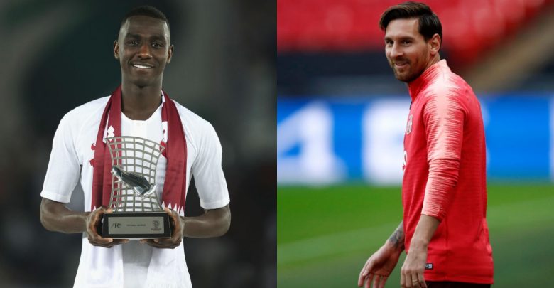 Messi surprises Qatar's Almoez Ali with a special gift