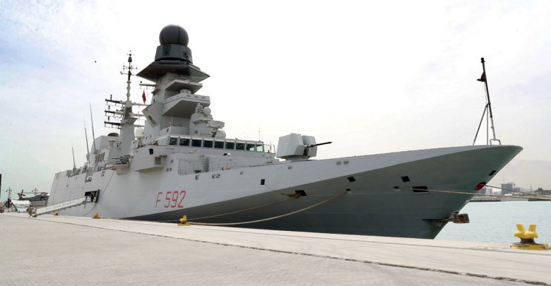 Italian frigate arrives for 'Transit' exercise with Amiri Navy
