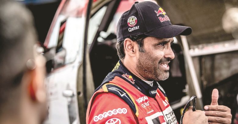 Al-Attiyah is leading the competitors at Qatar International Rally
