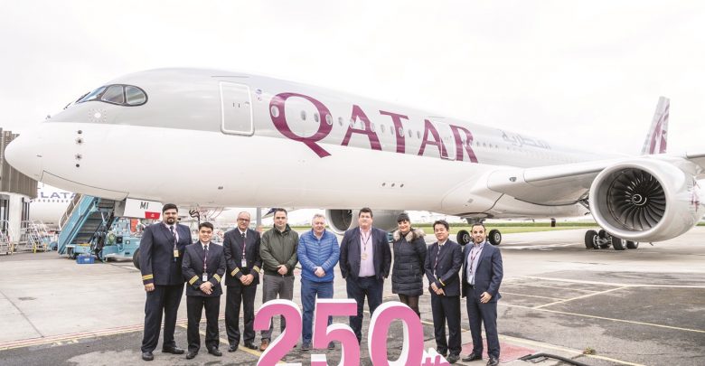 Qatar Airways crosses significant milestone with 250th aircraft delivery