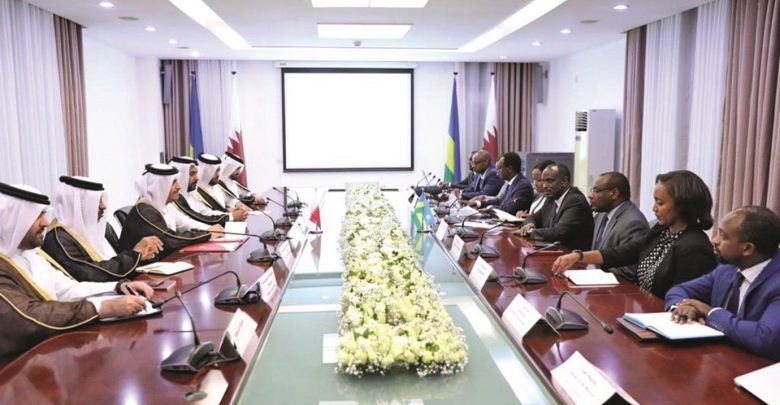 FM holds talks with Rwandan ministers, officials