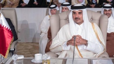 Amir attends the opening of the 30th Arab League Summit