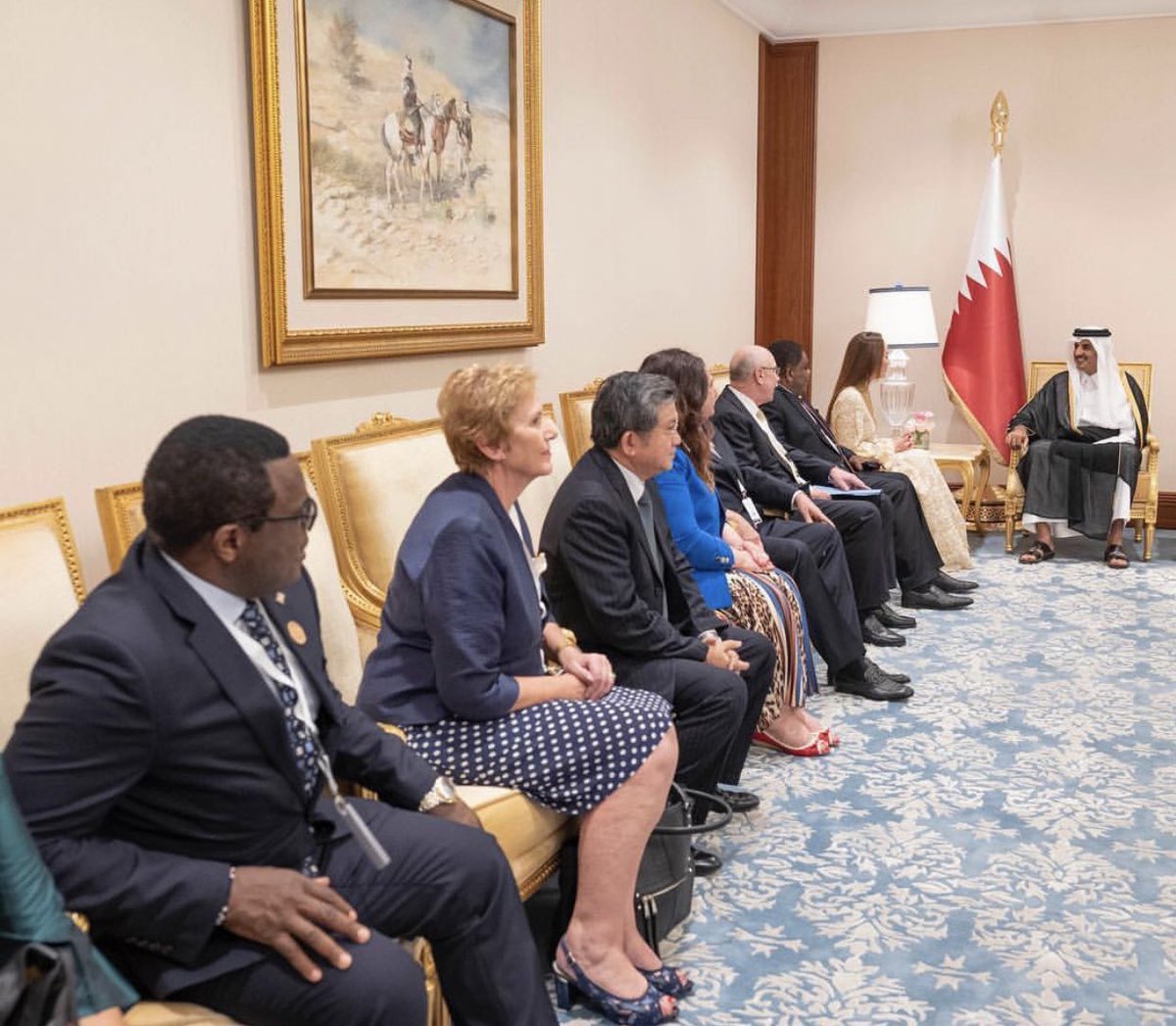 HH receives the President and members of the Executive Committee of the IPU