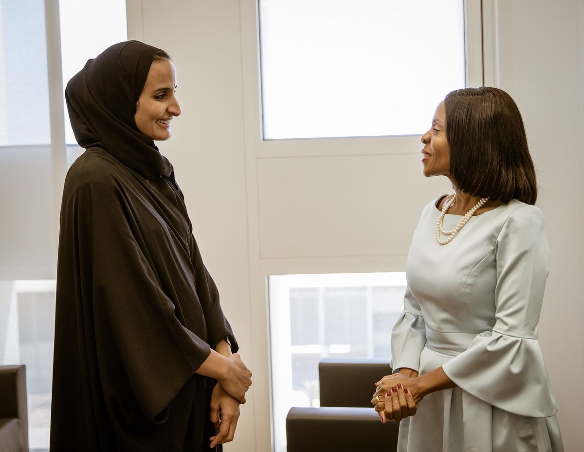 Sheikha Hind meets First Lady of Botswana