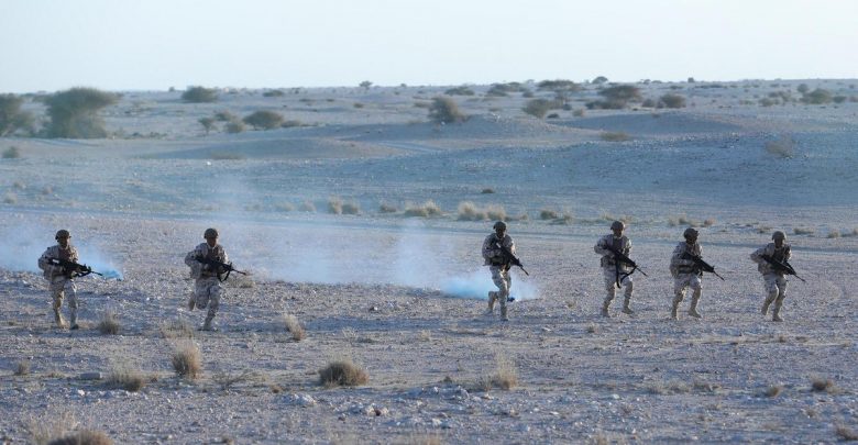 Defence trainings at Ras Matbakh