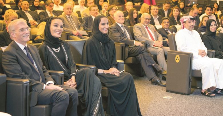 Sheikha Moza attends GU-Q event