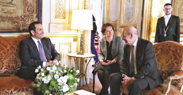 Foreign Minister meets French counterpart