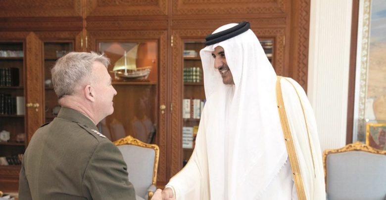 Amir meets Commander of US CENTCOM