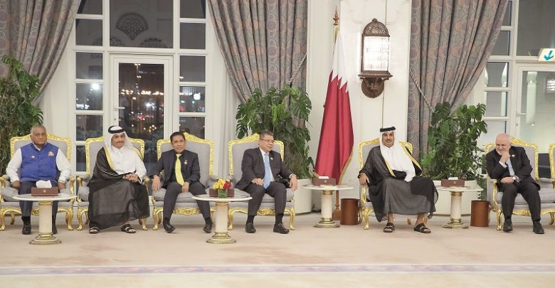 Amir meets participants of Asia Cooperation Dialogue meeting