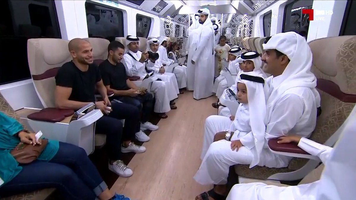 Amir takes Metro ride Al Janoub Stadium