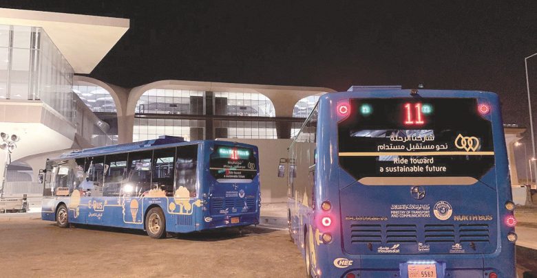 Mowasalat deploys electric buses to transport Amir Cup fans