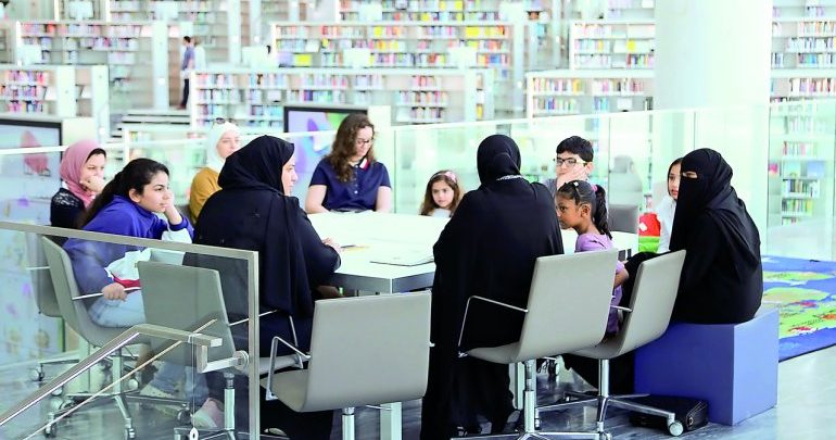 Visitors attend ‘Islamic Stories’ at QNL