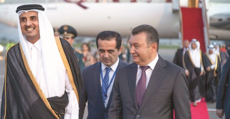 Amir arrives in Dushanbe to take part in Asia (CICA) Summit 