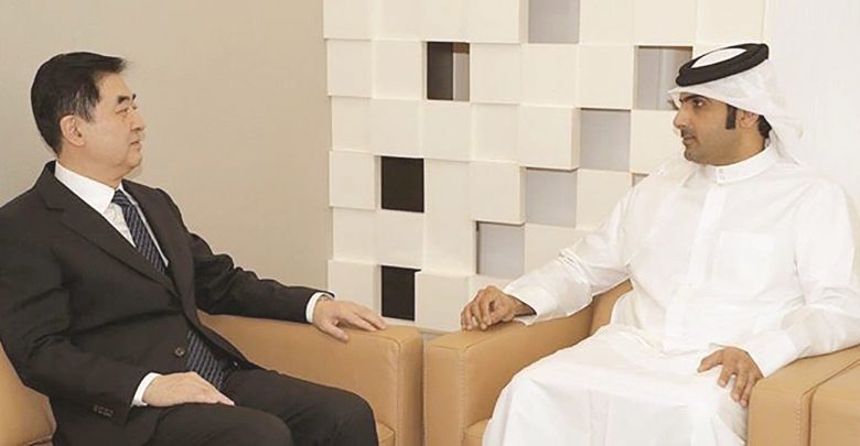 CEO of Qatar Media Corporation meets Ambassador of China