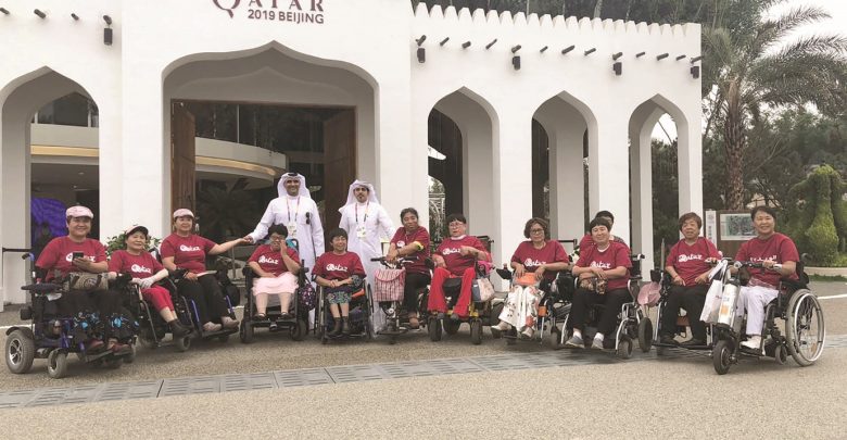 Qatar's pavilion at Beijing exhibition welcomes special needs delegation