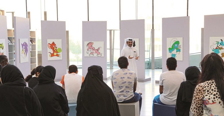 Qatari artist inspires youth at Qatar National Library