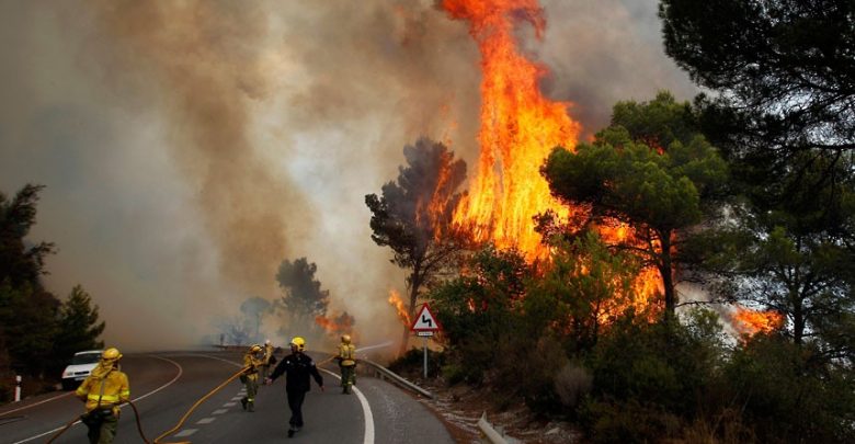 A heat wave ignites forest fires in Spain and warnings in European capitals