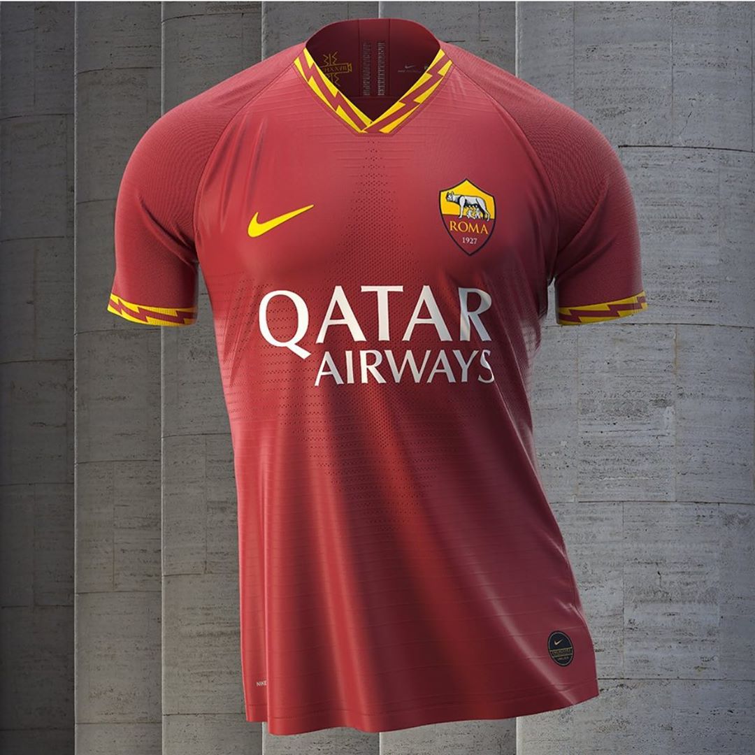 The new home kit of As Roma | What's Goin On Qatar