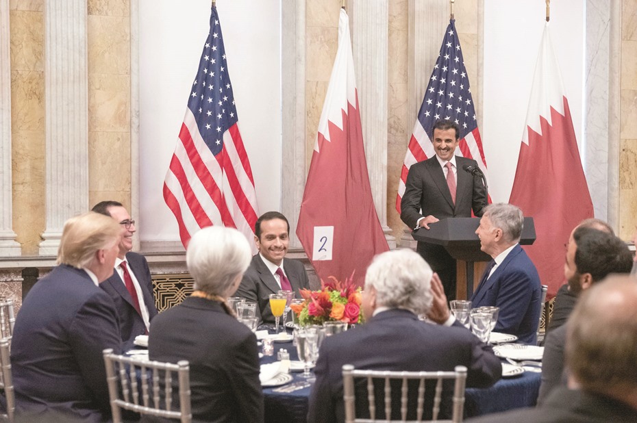 Qatar Amir, US President witness signing agreements & MoUs
