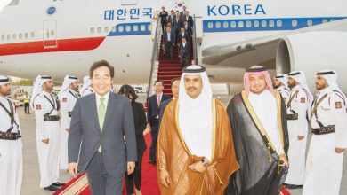 Korean PM arrives in Doha