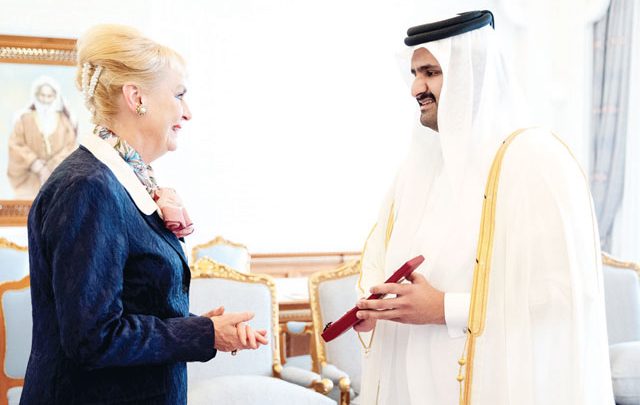 Deputy Amir meets outgoing Swedish Ambassador